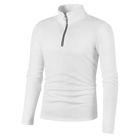 Meitianfacai Men's Quarter Zip Pullover Sweaters Casual Sweaters Fall Winter Sweatshirts