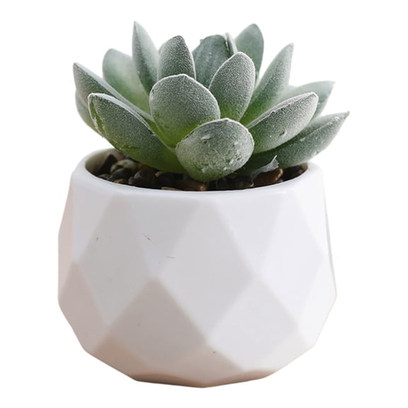 Meitianfacai Mini Artificial Plants in Plastic Pots, 3.94 Inch Fake Plants for Home Office Decor, Desk, Bathroom, Kitchen, Windowsill, Low Maintenance Faux Plants for Women Gifts(Green)