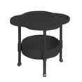 thumbnail image 1 of Meitianfacai Mini Side Table for Small Spaces, 17.32x17.32x18.9 Inch Compact Bedside Table, Lightweight Plastic End Table for Apartment/Bedroom/Living Room（Black）, 1 of 9