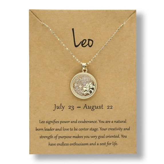 Feledorashia Clearance Deals Necklaces for Women Valentine's Day Gifts Coin Chain Golden Day and Night Twelve Constellation Necklace Couple Necklace