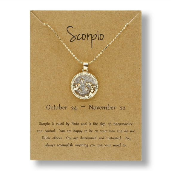 Feledorashia Clearance Deals Necklaces for Women Valentine's Day Gifts Coin Chain Golden Day and Night Twelve Constellation Necklace Couple Necklace