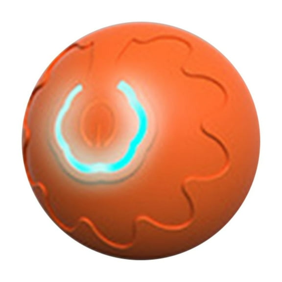 Meitianfacai New Dog Toy Rainbow Bouncy Ball with Light Effects Solid Chew Toy for Boredom Relief and Entertainment with Automatic Obstacle Avoidance