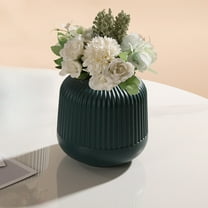 Meitianfacai Originality Vase Ornaments Crafts Display Flower Pots Dry And Wet Flower Decoration Imitation Porcelain Plastic Container, Blue