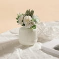 thumbnail image 1 of Meitianfacai Originality Vase Ornaments Crafts Display Flower Pots Dry And Wet Flower Decoration Imitation Porcelain Plastic Container, White, 1 of 6