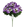 thumbnail image 1 of Meitianfacai Outdoor Artificial Pansy Flowers with Butterfly Design for Garden Wedding and Photography Decor (Hot Pink), 1 of 5