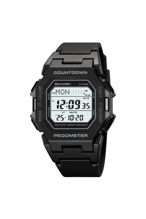 Outdoor Sports Digital Wrist Watch, Waterproof Timepiece for Men for Trekking, Camping and Running, Luminous Display Sport Watch with Alarm and Stopwatch Functions