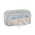 thumbnail image 1 of Meitianfacai Pencil Case , Large Capacity Junior High Teen Stationery Organizer(Light Blue), 1 of 6