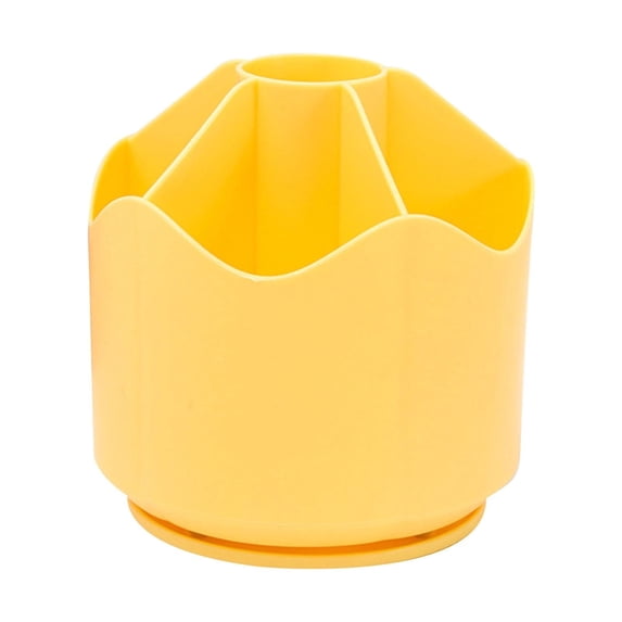 Meitianfacai Pencil Pen Holder for Desk,6 Slots Rotatable Desk Organizers Solid Color,Desktop Storage Stationery Organizer, Cute Pencil Cup Pot , Office, Home