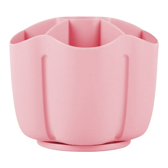 Meitianfacai Pencil Pen Holder for Desk, 6 Slots Desktop Organizer, Cute Pen Organizers Stationery Supplies for Office Home & Art Supply(Pink)