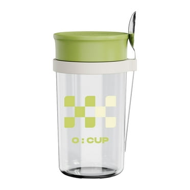 Meitianfacai Portable Coffee Mugs, 500ml Clear Glass with Lid and Spoon, Cappuccino, Tea, Latte Cups, Beverage Glasses