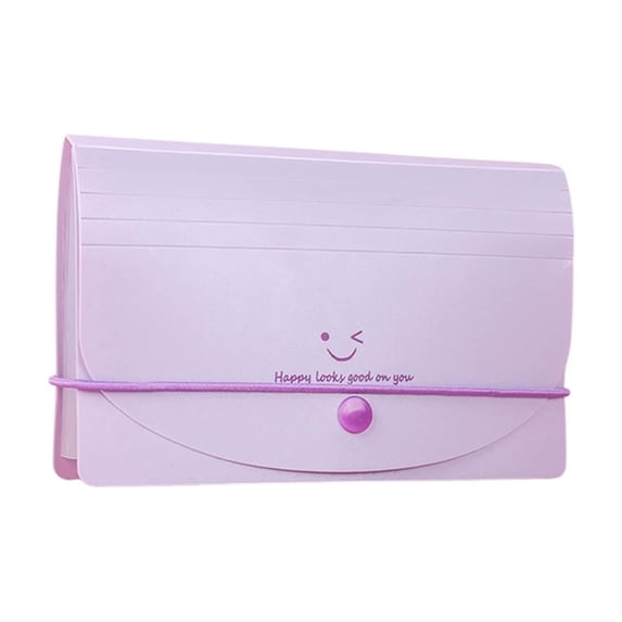 Meitianfacai Receipt Organizer, A6 Document Organizer with 13 Compartments, Waterproof Bill Holder Pouch, Colorful Face Storage Wallet for Tickets and Paper