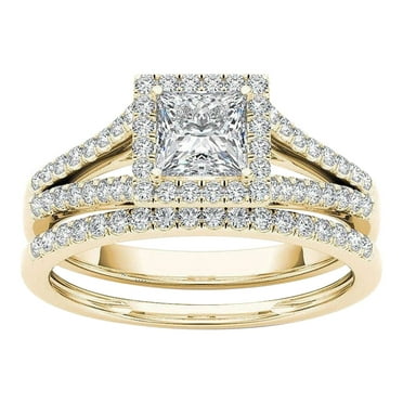Christmas Gifts Meitianfacai Rings Gifts Womens Rings 2-in-1 Set Detachable Shiny Ring Set Engagement Wedding Rings Inlaid Zircon Ring Jewelry