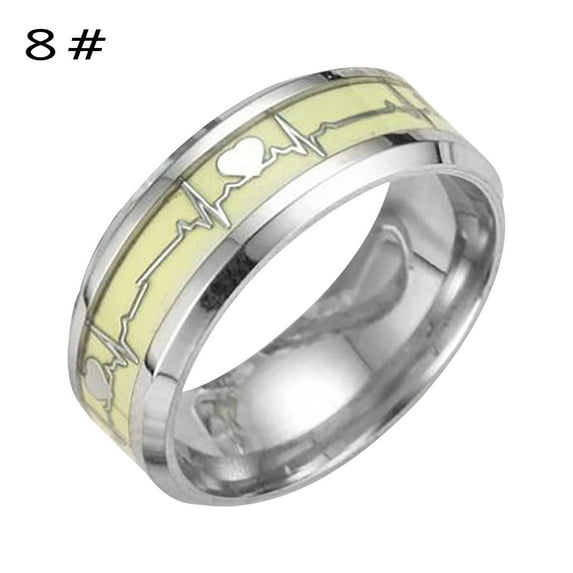 Meitianfacai Jewelry Gifts for Her Mothers Day Gifts Rings Personalized Color Flash Ring Luminous Ring European And American Ring Jewelry