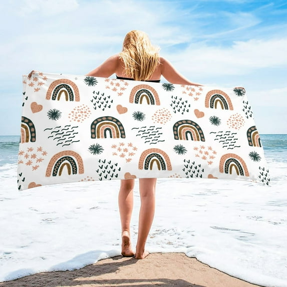 Meitianfacai Sand Free Beach Towels Adult – Quick Fast Dry Beach Oversized Accessories Travel Swim Pool Camping Essentials Lightweight Compact Packable Sandless Resistant Must Haves Items Gift Family