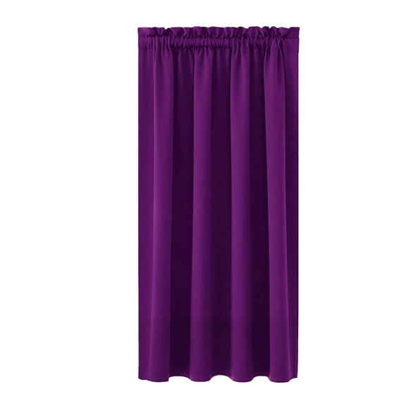 Meitianfacai Scandinavian Solid Color Blackout Curtains 96x182cm, Floor Length Window Treatment for Complete Light Control and Privacy (Purple)