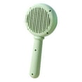 thumbnail image 1 of Meitianfacai Self-Cleaning Pet Comb - Hair Removal Brush with Stainless Steel Needle Massage Teeth, 7.09x3.15x1.97in Portable Grooming Tool for Dogs & Cats​（Green）, 1 of 7