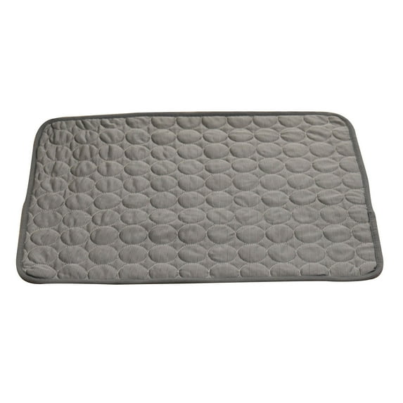 Meitianfacai Self Cooling Mat for Dog, Washable & Portable Pet Soft Pad for Summer Indoor or Outdoor/Perfect as Blanket for Kennel, Sofa, Bed, Floor, Car (Gray)