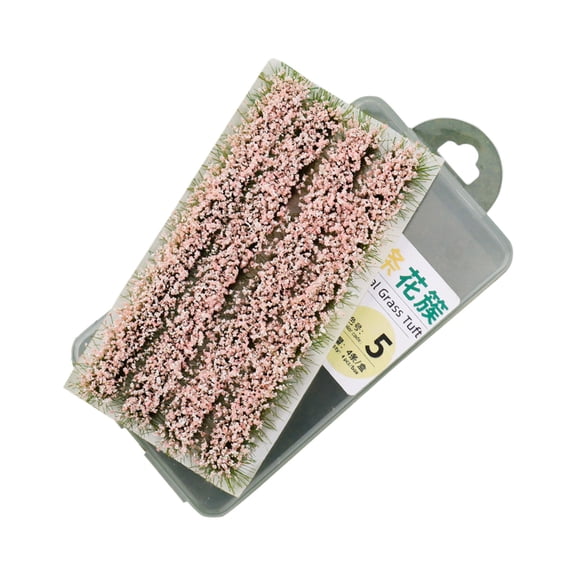 Meitianfacai Simulation Grass Clumps, Miniature Landscape Striped Foliage for Diorama and Terrarium, Artificial Shrubbery for Model Scenes, Nylon Greenery Clusters, Sandbox and Scene Decorations