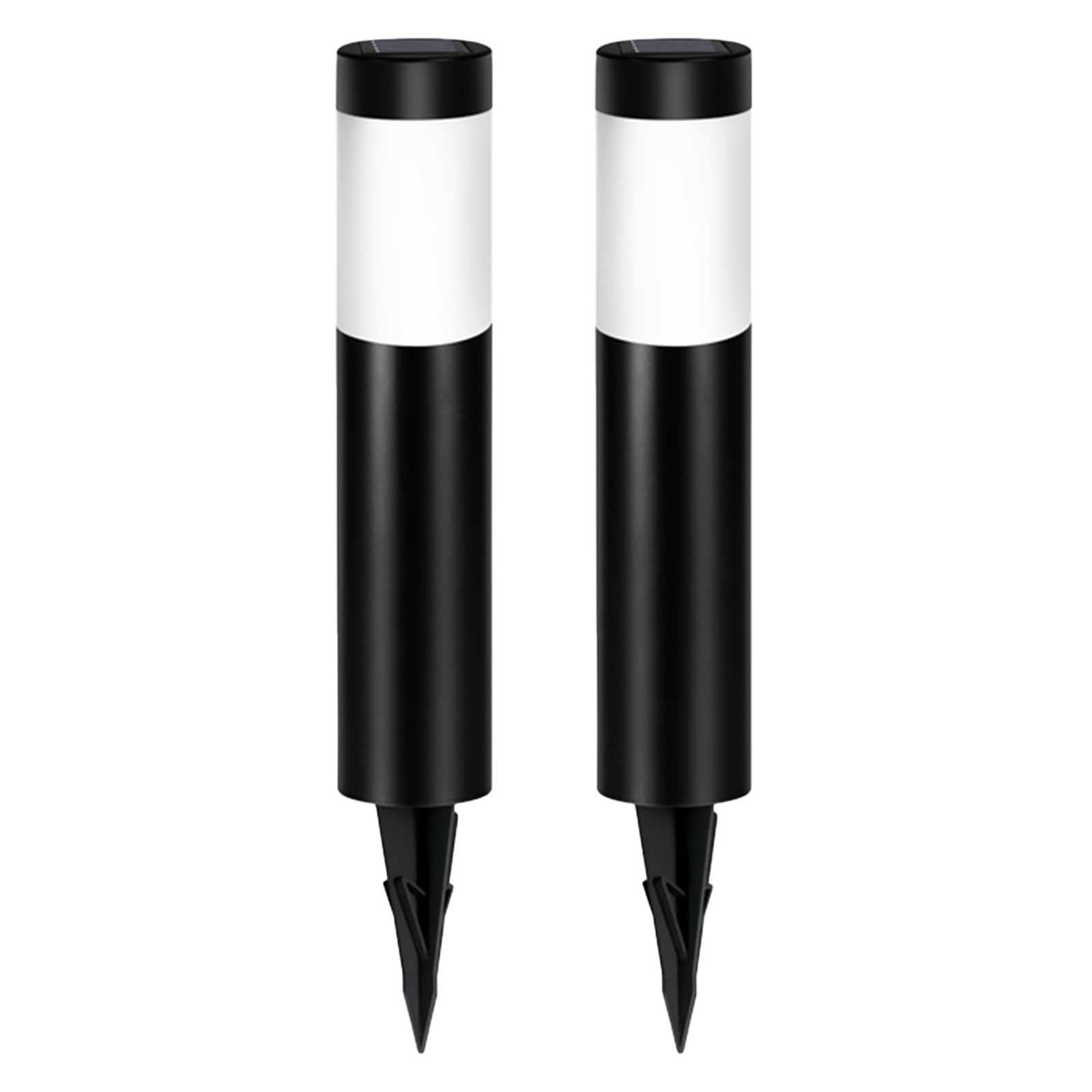 Meitianfacai Solar LED Outdoor Lights 2Pack Stainless Steel Pathway