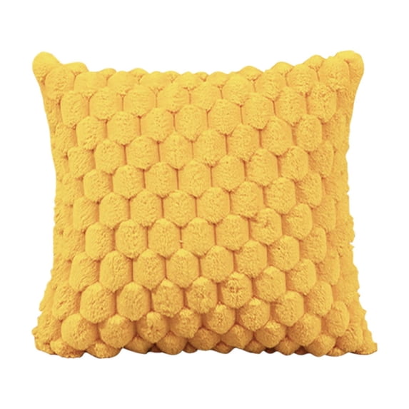 Meitianfacai Solid Color Velvet Pillow Cover with Snowflake Weaving Design for Sofa, Couch, Bedroom, and Living Room Decor