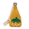 thumbnail image 1 of Meitianfacai Strawberry Pattern Crossbody Bag, Small Shoulder Purse with Adjustable Strap (Yellow), 1 of 9