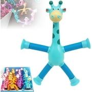 Meitianfacai Telescopic Suction Cup Giraffe Toy, Sensory Tubes for Toddler, Fidget Toys for 3 4 5 6 7 8 Year Old Boys & Girls, Easter Basket Stuffers for Kids Teens
