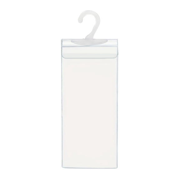Meitianfacai Transparent PVC Disability Card Holder with Hook, Car Mirror Hanging Storage for Parking Permits and Identification