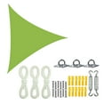 thumbnail image 1 of Meitianfacai Triangle Sun Shade Sail Canopy Fabric Cloth Screen, Water Air Permeable & UV Resistant, Heavy Duty, Carport Patio Outdoor - Green, 1 of 5