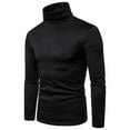 thumbnail image 1 of Meitianfacai Turtle Necks for Mens Long Sleeve Solid Turtleneck Slim Fit Pullover Warm T-shirt Bottoming Shirt(Black,Size:L), 1 of 4