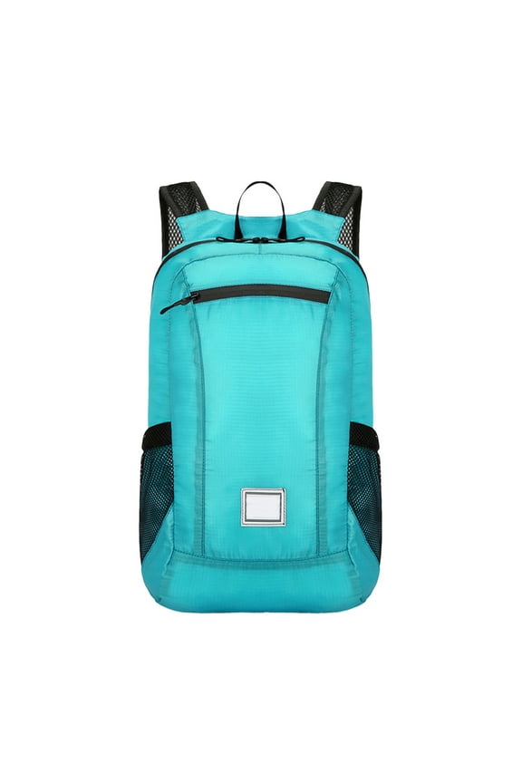 Ultralight Foldable Backpack for Outdoor Travel - Compact Portable Daypack Hiking Bag, 16.54x10.24x5.51in Unfolded Size, Folds to 6.69x3.15x1.57in(Blue)