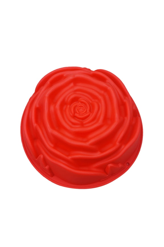 Valentine's Day Rose Silicone Cake Mold 9.25 Inch Baking Tool With Food-Safe Material For DIY Desserts