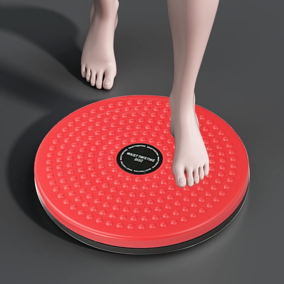 Meitianfacai Waist Twisting Disc Fitness Equipment for Core Workout Battery-Free Mechanical Self-Control Home Exercise Device with Anti-Slip Surface (Red)
