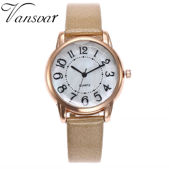 Meitianfacai Watch for Women Valentine's Day Gifts Women's Casual Quartz Leather Band v Strap Watch Analog Wrist Watch