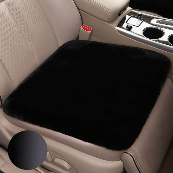 Meitianfacai Winter Car Seat Cover - Thick Plush Driver Side Cushion for Cold Weather Protection (45x45cm)