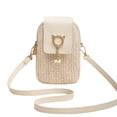 thumbnail image 1 of Meitianfacai Woven Crossbody Bag, Phone Purse with Adjustable Strap, Straw Weave Mini Bag, Small Shoulder Bag for Women, Summer Travel Essential, Compact Wallet Bag for Essentials, 1 of 6