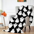 thumbnail image 1 of MeitianfacaiHome Halloween Throw Blanket Spooky Ghost Throw Blanket Halloween Lightweight Fuzzy Cozy Soft Plush Fleece Blankets and Throws Couch Sofa Bed Decorative Print Blanket, 1 of 6