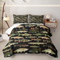 thumbnail image 1 of Meiyoeat Retro Fish Print Bed Spread Queen,Rustic Farmhouse Fishing Theme Queen Coverlet Set, 1 of 7