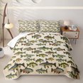 thumbnail image 1 of Meiyoeat Retro Rustic Fish Print Quilt King,Fishing Theme Wildlife Pattern King Coverlet Set, 1 of 7