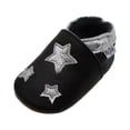 thumbnail image 1 of Mejale Soft Sole Leather Baby Shoes Boy Girl Infant Toddler Moccasins(Black,24-36 Months), 1 of 7