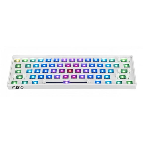 Meko Blink White 60% Hotswap Bluetooth RGB Mechanical Keyboard