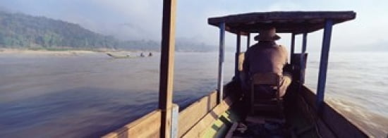 Mekong River Luang Prabang Laos Canvas Art - Panoramic Images (36 x 13)