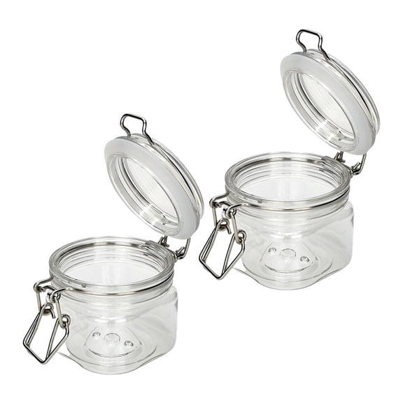 Mel Bottle Honey Packing Bottles Airtight Jar Snack Container Jars for Stainless Steel The Pet 2 Pcs