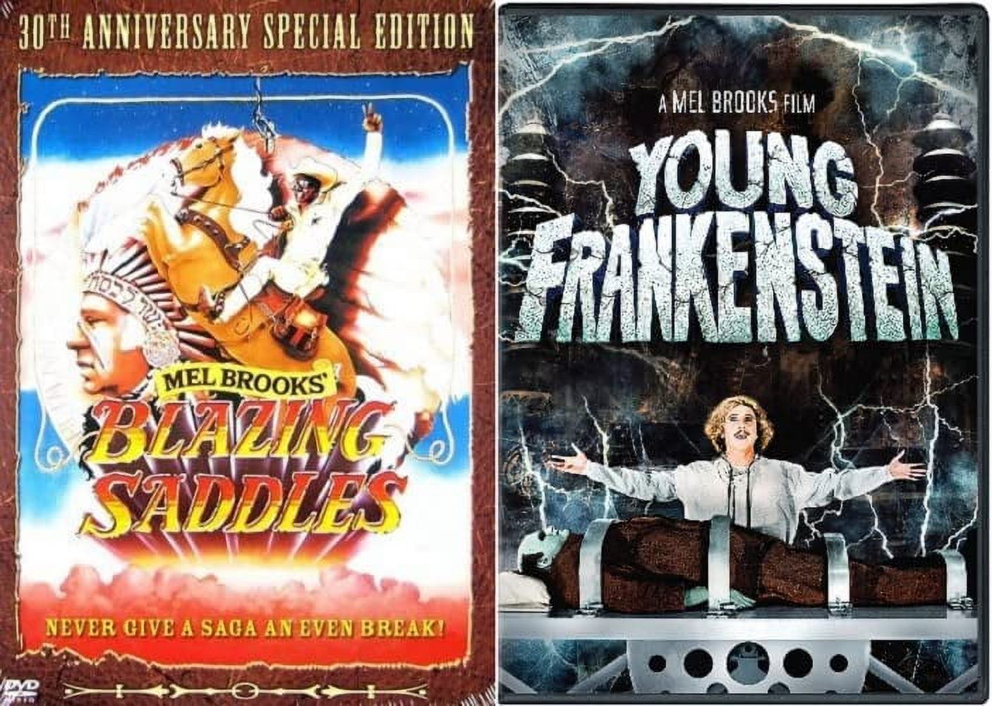 Mel Brooks DVD 2Pack Blazing Saddles & Young Frankenstein