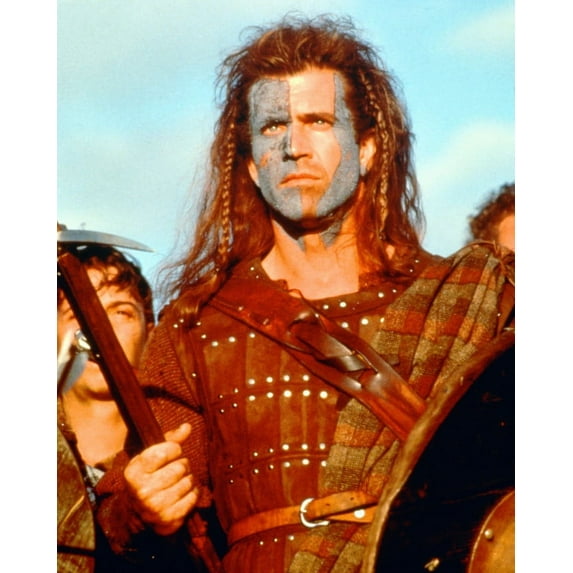 Mel Gibson Braveheart With War Paint Or Print 24x36 Classic Hollywood Poster