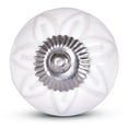 thumbnail image 1 of Mela Artisans 12-Pack Ceramic Kitchen Cabinet Knobs - Floral White, 1 of 8
