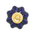 thumbnail image 1 of Mela Artisans 12-Pack Ceramic Kitchen Cabinet Knobs - Indigo Daffodil, 1 of 8