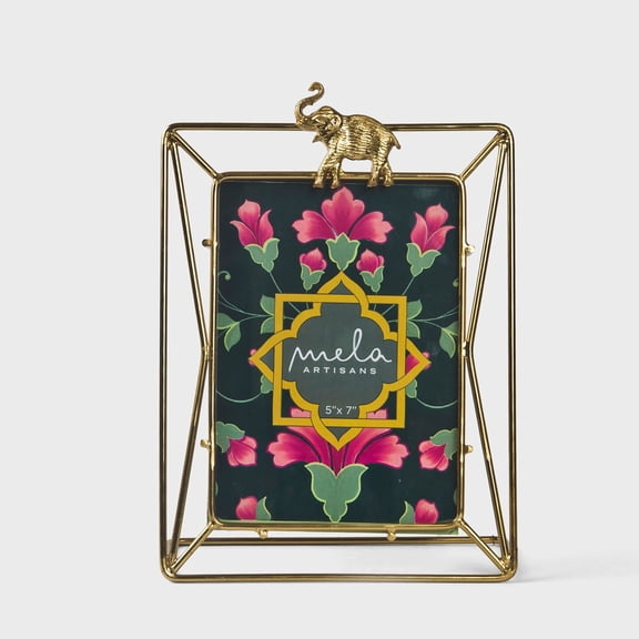 Mela Artisans Gilded Elephant Frame 5x7
