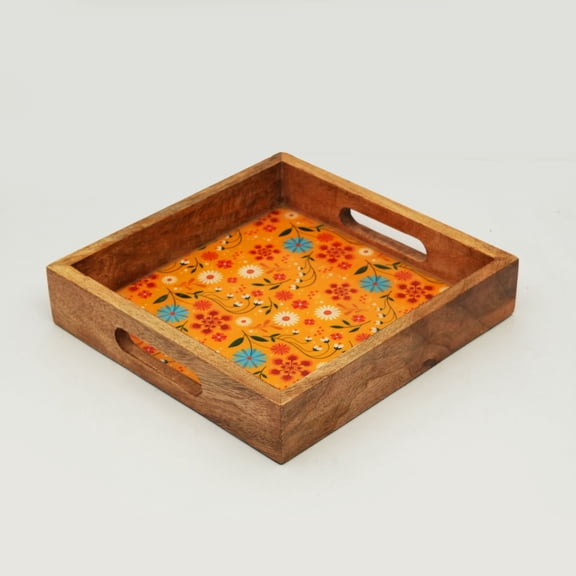 Mela Artisans Sunburst Bloom Serving Tray