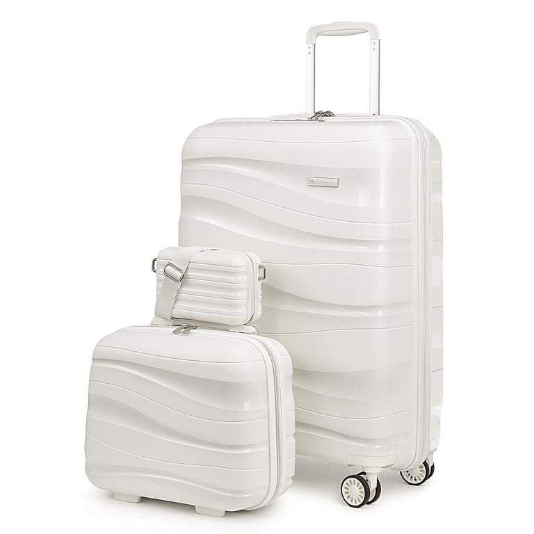 Melalenia Lightweight Durable 3-Piece Carry-On Luggage Set with