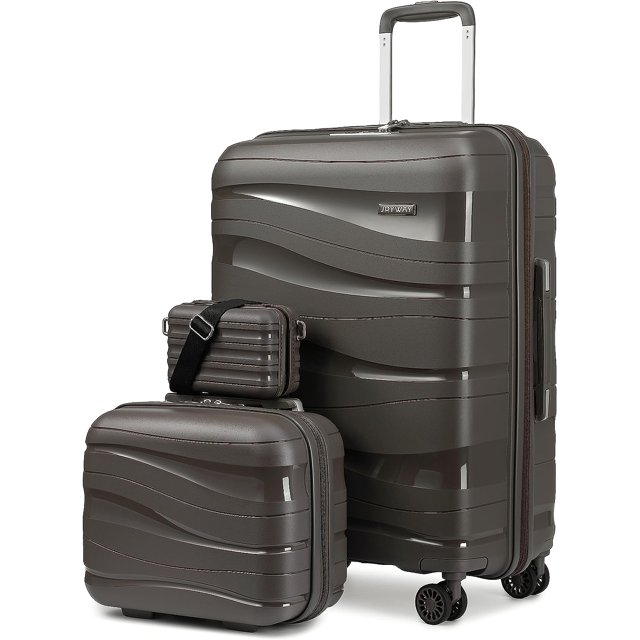 Melalenia Luggage Carry on Luggage PP Material Luggage with Spinner